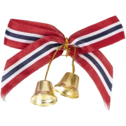 17.Mai barnesløyfe med bjeller 9cm