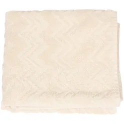 Zig Zag ensfarget håndkle 30x30