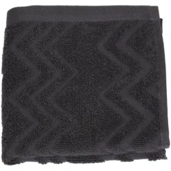 Zig Zag ensfarget håndkle 70x130